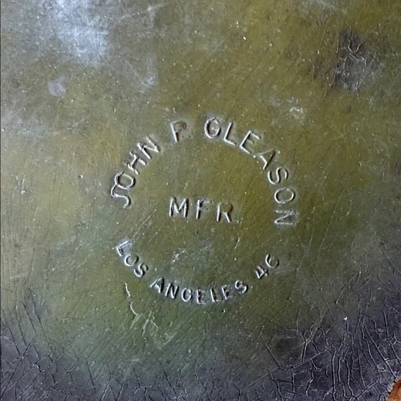 Set of 6 Vintage Rubber Leaf Shaped Coasters John P Gleason Los Angeles 1950's - Picture 5 of 7